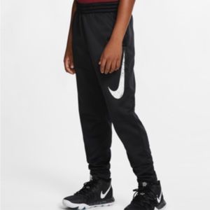 NWT black Nike youth therma pants